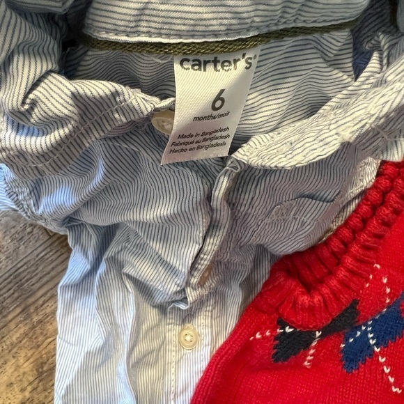 Bundle long sleeve Carter’s bodysuit Arizona vest - Picture 4 of 5